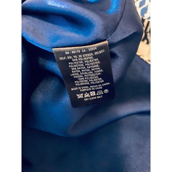 Moulinette Soeurs Womens Blue&White Sheath‎ Dress 0 - Picture 6 of 6